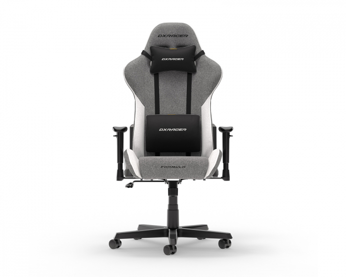 FORMULA Gaming Chair Grey & White Fabric L